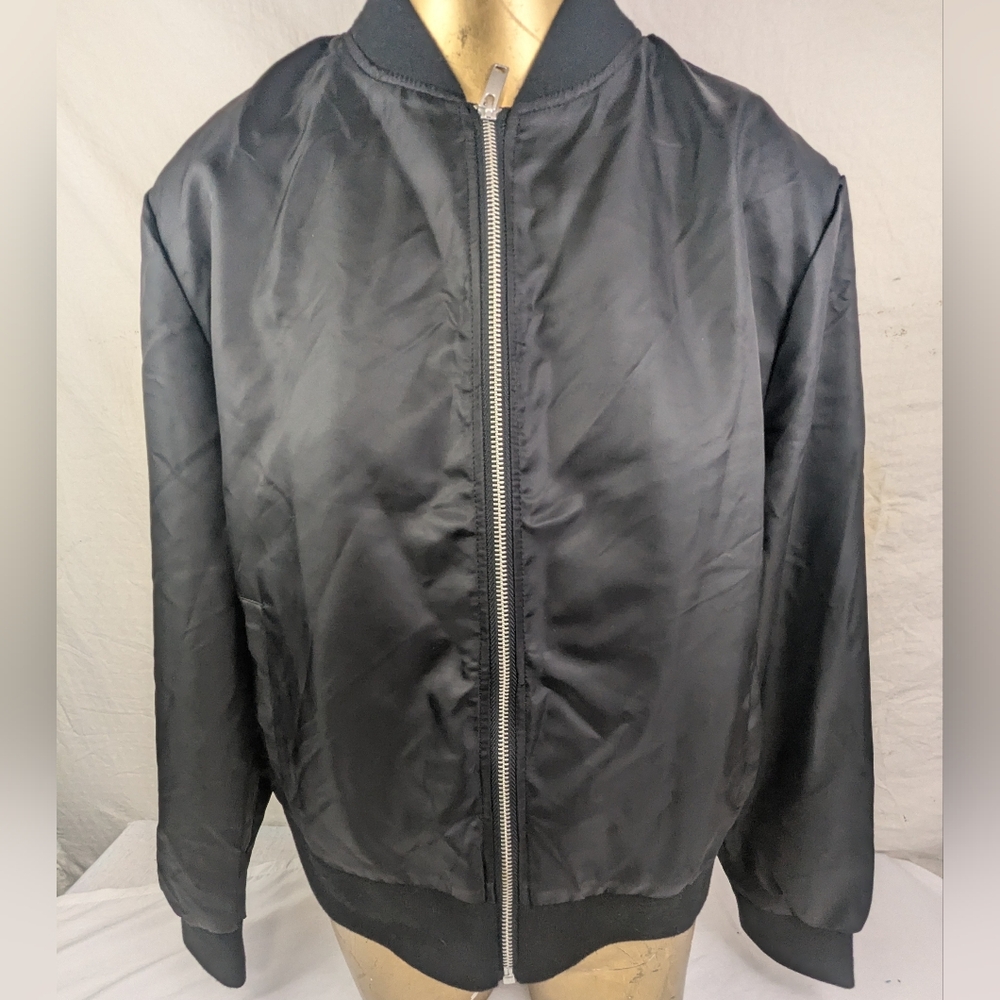 Mo-Ka By Santa Fe NWT Black Front Zip Jacket Size Large